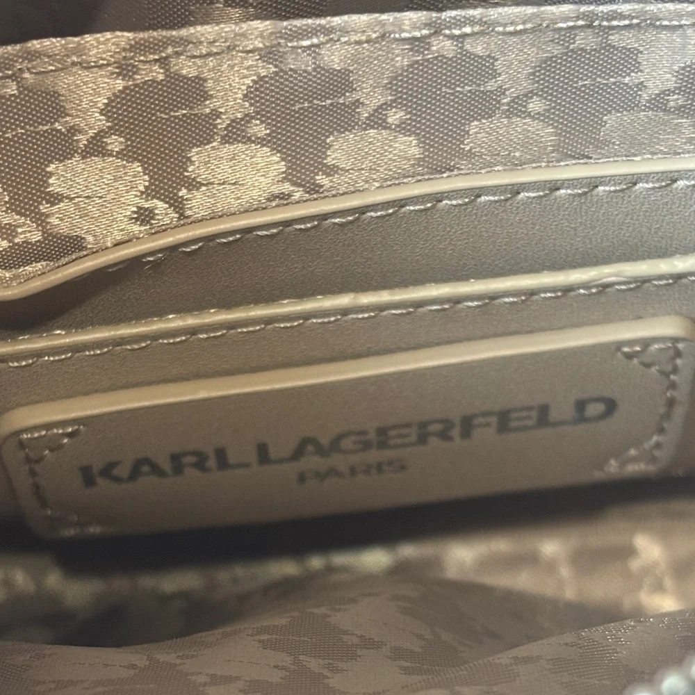 NWT Karl Lagerfeld Paris Maybelle Camera Crossbody bag - Blue Fog - Picture 10 of 16